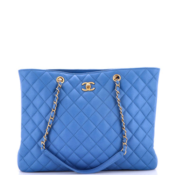 Chanel Classic CC Shopping Tote Quilted Calfskin Large
