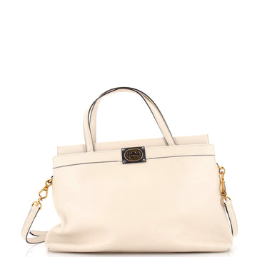 Gucci Linea Matisse Interlocking G Top Handle Tote Leather Medium