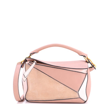 Loewe Puzzle Bag Leather and Suede Medium