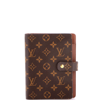 Louis Vuitton Ring Agenda Cover Monogram Canvas MM