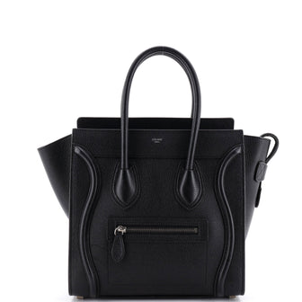 Celine Luggage Bag Grainy Leather Micro