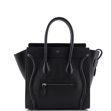 Celine Luggage Bag Grainy Leather Micro