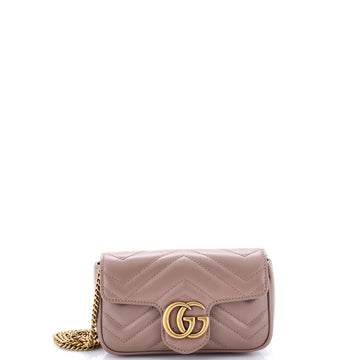 Gucci GG Marmont Flap Bag Matelasse Leather Super Mini