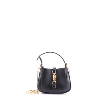 Gucci Jackie 1961 Chain Hobo Leather Super Mini