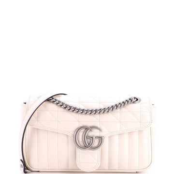 Gucci GG Marmont Flap Bag Mixed Matelasse Leather Medium