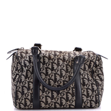 Christian Dior Vintage Trotter Boston Bag Diorissimo Canvas Small