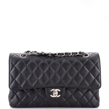 Chanel Classic Double Flap Bag Quilted Caviar Medium