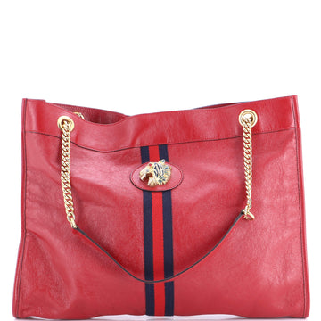 Gucci Rajah Chain Tote Leather Large