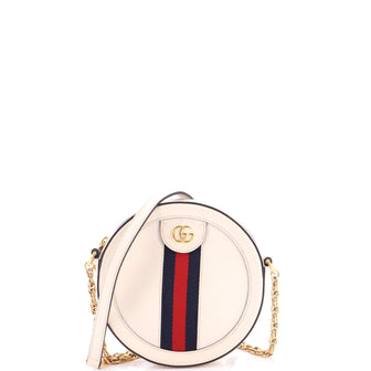 Gucci Ophidia Round Shoulder Bag Leather Mini