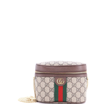 Gucci Ophidia Chain Belt Bag GG Coated Canvas Small