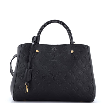 Louis Vuitton Montaigne Handbag Monogram Empreinte Leather MM