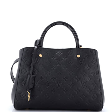 Louis Vuitton Montaigne Handbag Monogram Empreinte Leather MM