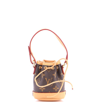 Louis Vuitton Micro Noe Bag Charm Monogram Canvas