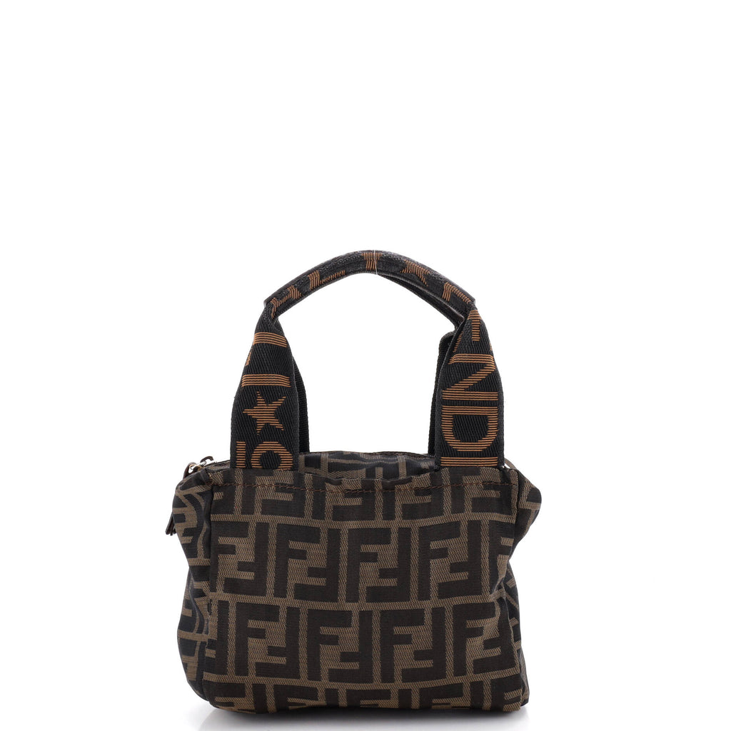 Fendi Vintage 1925 Cosmetic Tote Zucca Canvas Mini Brown 4367741