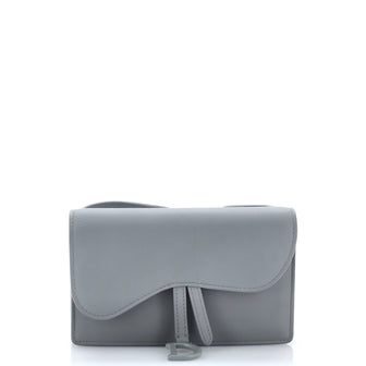Christian Dior Saddle Rectangular Belt Bag Leather