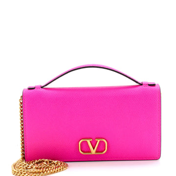 Valentino Garavani VLogo Signature Wallet on Chain Leather