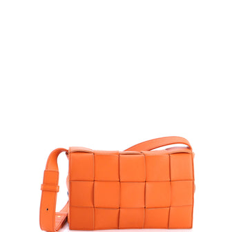 Bottega Veneta Cassette Crossbody Bag Maxi Intrecciato Leather Small