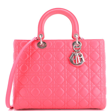 Christian Dior Lady Dior Bag Cannage Quilt Lambskin Large