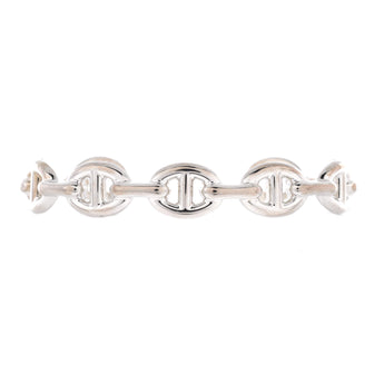 Hermes Chaine d'Ancre Enchainee Cuff Bracelet Sterling Silver Medium