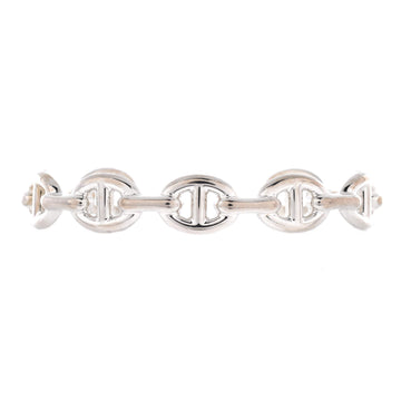 Hermes Chaine d'Ancre Enchainee Cuff Bracelet Sterling Silver Medium