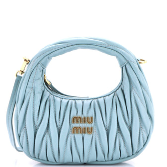 Miu Miu Wander Hobo Matelasse Leather Mini