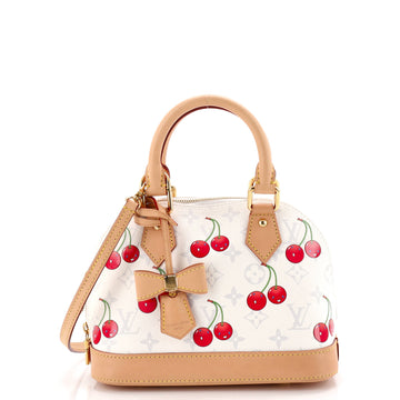 Louis Vuitton x Takashi Murakami Alma Handbag Limited Edition Monogram Cerises BB