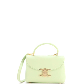 Celine Nino Top Handle Bag Leather Teen