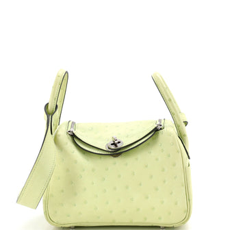 Hermes Lindy Bag Verso Ostrich Mini