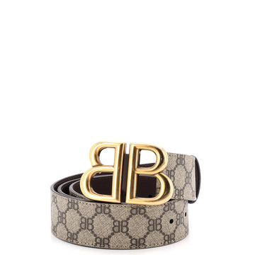 Balenciaga x Gucci The Hacker Project BB Belt BB Coated Canvas Wide