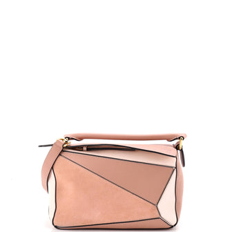 Loewe Puzzle Bag Leather and Suede Small