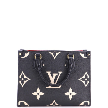 Louis Vuitton OnTheGo Tote Bicolor Monogram Empreinte Giant PM