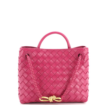 Bottega Veneta Andiamo Top Handle Bag Intrecciato Nappa Small