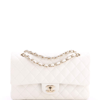 Chanel Classic Double Flap Bag Quilted Caviar Medium