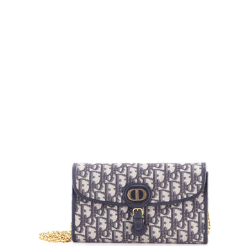 Christian Dior Bobby Pouch with Chain Oblique Canvas East West