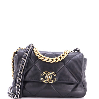 Chanel 19 Flap Bag Quilted Leather Medium