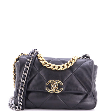 Chanel 19 Flap Bag Quilted Leather Medium