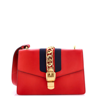 Gucci Sylvie Shoulder Bag Leather Small