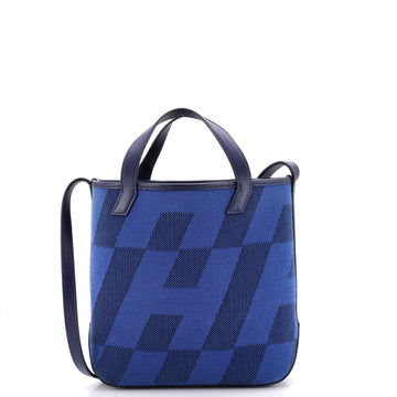 Hermes Cabas H en Biais Tote Canvas with Leather 27