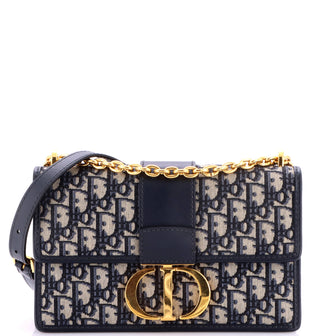 Christian Dior 30 Montaigne Chain Flap Bag Oblique Canvas