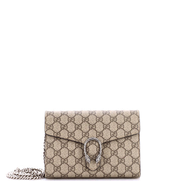 Gucci Dionysus Chain Wallet GG Coated Canvas Small