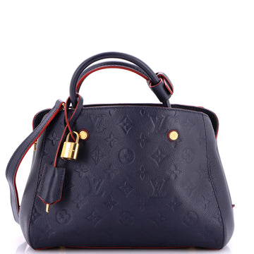 Louis Vuitton Montaigne Handbag Monogram Empreinte Leather BB