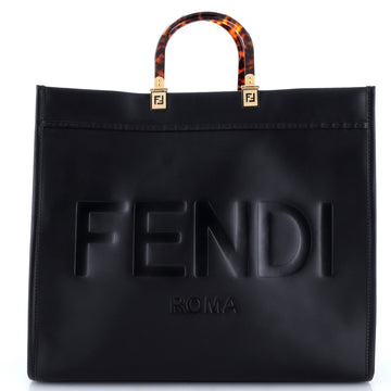 Fendi Sunshine Shopper Tote Leather Large