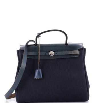Hermes Herbag Toile and Leather PM