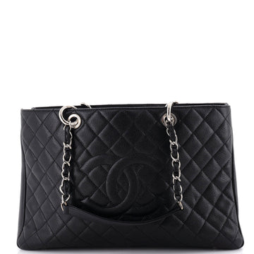 Chanel Grand Shopping Tote Quilted Caviar XL
