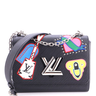 Louis Vuitton Twist Handbag Limited Edition Patches Epi Leather MM
