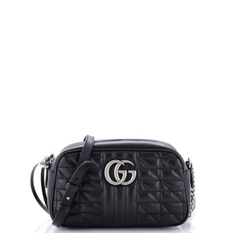 Gucci GG Marmont Shoulder Bag Mixed Matelasse Leather Small