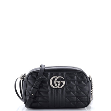 Gucci GG Marmont Shoulder Bag Mixed Matelasse Leather Small