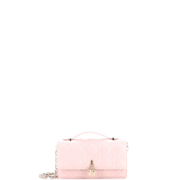 Christian Dior My Dior Top Handle Flap Bag Cannage Quilt Lambskin Mini