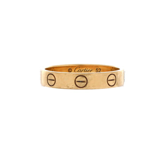 Cartier Love Wedding Band Ring 18K Yellow Gold