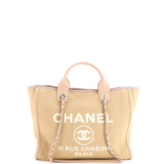 Chanel Deauville NM Tote Mixed Fibers Small
